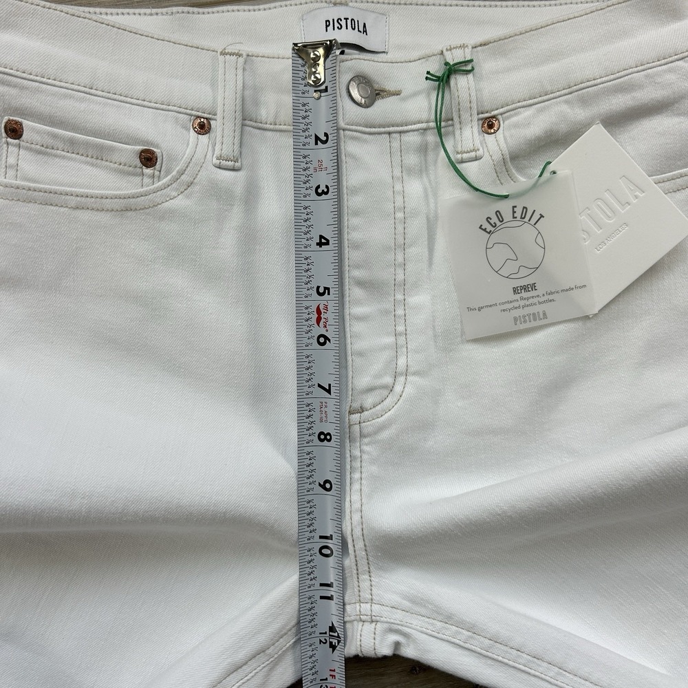 Pistola NWT Monroe Crop High Rise Cigarette Jean Size 30 Denim Straight Leg - Picture 10 of 13